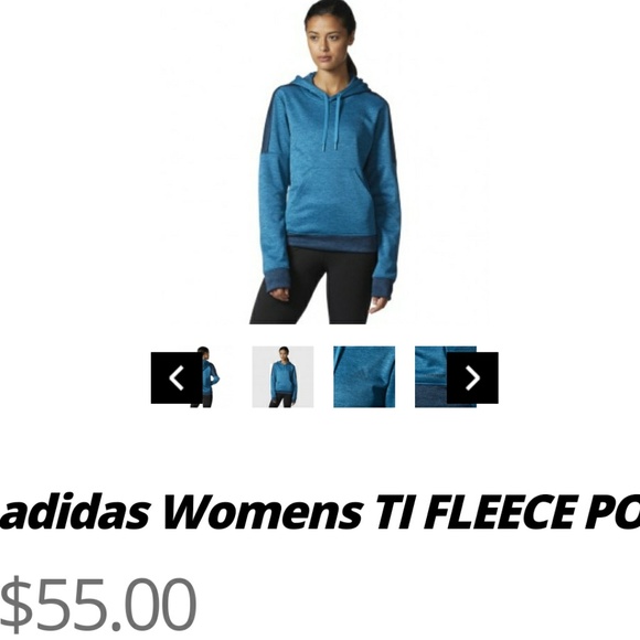 Adidas Womens TI FLEECE PO CF0083 M-G4 L-U2 - Picture 5 of 8